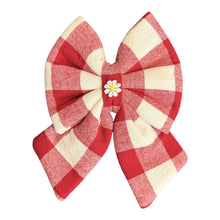 Load image into Gallery viewer, red checkered bow 🎀
