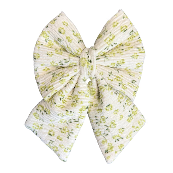 pistachio petals bow 🎀