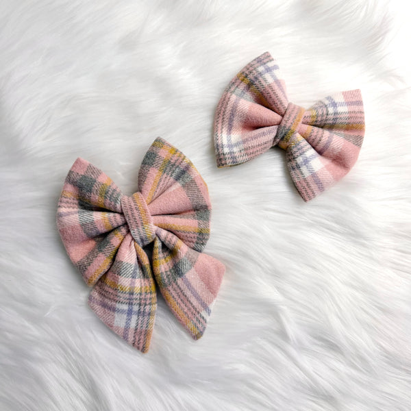 flannel bows 🎀