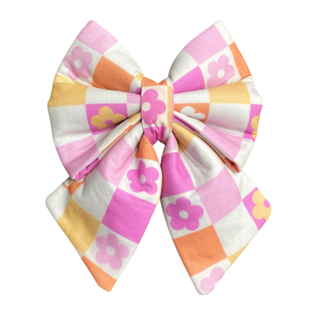 checkered sailor bow