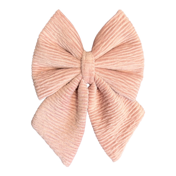 blush velvet bow 🎀