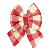 Load image into Gallery viewer, red checkered bow 🎀
