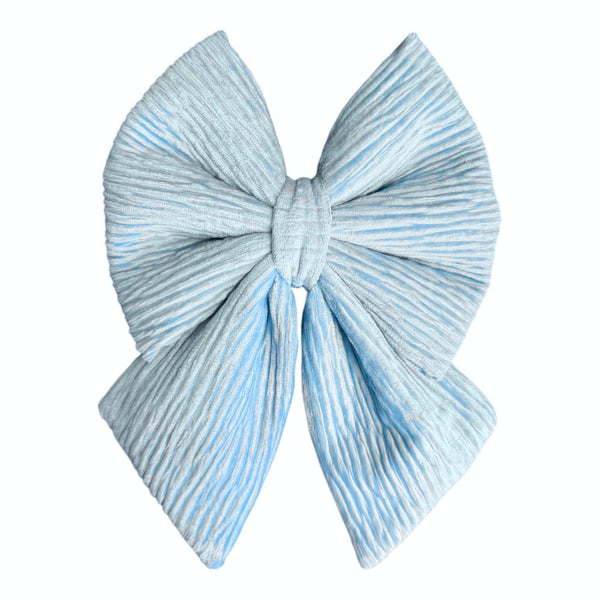 velvet blue bow 🎀